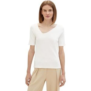 TOM TAILOR T-shirt voor dames, 10315 - Whisper White, XL