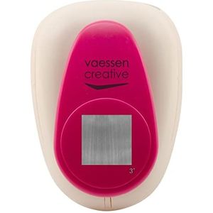 Vaessen Creative Motivpons Super Jumbo vierkant Ø7,5cm, wit/roze