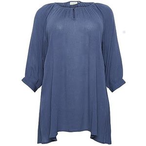 Kaffe Curve KCami 3/4 SL Tunic Shirt, Vintage Indigo, 42 Dames, Vintage Indigo, 40 Groten mate