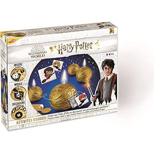 Joustra - Harry Potter – set voor het maken van kaarsen met was en gel – gemaakt in Frankrijk – knutselen voor kinderen vanaf 8 jaar, goudkleurig