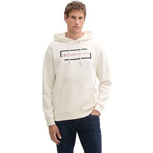 TOM TAILOR Denim Sweatshirt voor heren, 12906 - Wool White, XL
