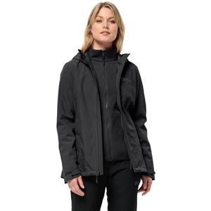Jack Wolfskin Moonrise 3-in-1 damesjas, zwart, L