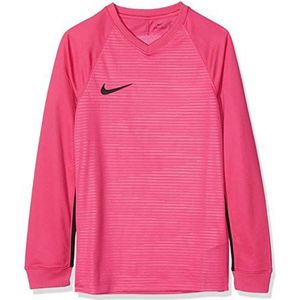 Nike Kinder Tiempo Premier Football Jersey T-shirt met lange mouwen, roze (levendig roze/zwart 662), L