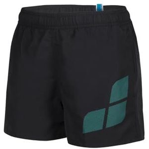 Arena Strandshorts met R-logo voor jongens, Asfalt-water, 14-15 Jaar