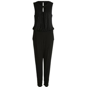 Vera Mont Jumpsuit voor dames in glitterlook, Patch Black/Black, 44