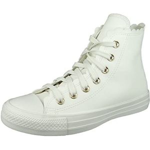 Converse Dames High Sneaker Chuck Taylor All Star HIGH TOP A03718C Wit, Vintage White Egret Gold, 38 EU