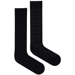EMPORIO ARMANI MAN'S GIFT 2-PACK LANGE SOKKEN ZWART TU, Zwart, One size
