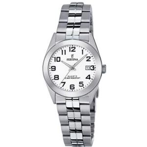 Festina dames analoog kwarts horloge met roestvrij stalen armband F20438/1