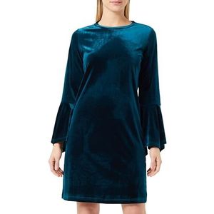 usha Dames mini-jurk van fluweel 10529144, petrol, S, petrol, S