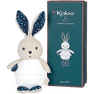 Kaloo - K'Doux - Nature small bunny dolls White & Blue - Swaddling material - Soft toy - 20cm - From birth onwards - K969954