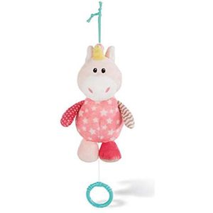 NICI 43657 Muzikale Soft Toy Unicorn, 18 cm muziekdoos eenhoorn Stupsi, roze