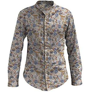 Kiosa by Matteo Bosio Mumbai, hemd van katoen, Koreaanse kraag, uniseks, volwassenen