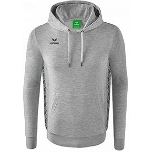 Erima heren Essential Team sweatshirt met capuchon (2072210), licht grey melange/slate grey, 3XL