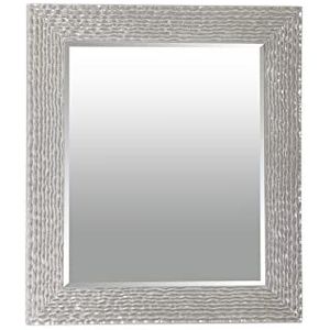 Spiegel van hout, zilverkleurig, 50 x 60 cm, 58 x 3 x 68 cm