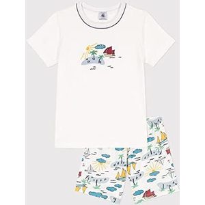 Petit Bateau pijama kousen jongen, wit/multico., 3 Jaren