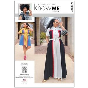 Know ME ME2027W3 Misses' and dames romper en jumpsuit W3 (30W-32W-34W-36W-38W)