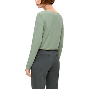 s.Oliver T-shirt voor dames met lange mouwen, groen 38, groen, 38