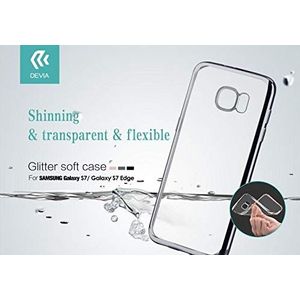 Glitter Soft Cover voor Samsung Galaxy S7 zilver
