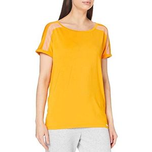 Skiny Dames shirt korte mouwen pyjama bovendeel, Autumn Yellow, 42