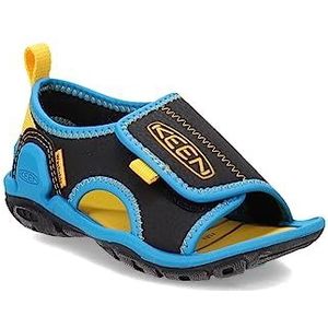 Keen Unisex Kid's Knotch River Ot Sandaal, Zwart Levendig Blauw, 28 EU