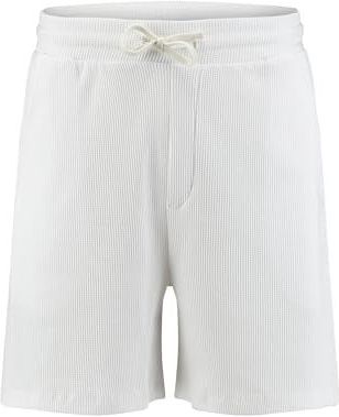 KEYLARGO - MPA KLROY - Herenshorts - Wit - Elastische Tailleband met Trekkoord