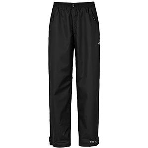 Trespass Corvo broek, zwart, XXS, waterdichte broek met enkelritssluitingen voor heren, XX-Small / 2XS / 2X-small, zwart