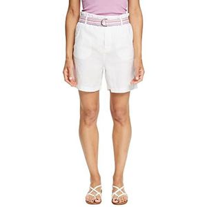 ESPRIT Dames Shorts 052ee1c301, Light Taupe, 100/wit., 32