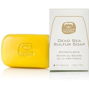 Kedma - Zwavelzeep - 125g - Voor Vette en Probleemhuid - Zuiverend en Balancerend