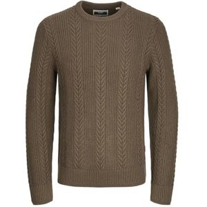 Jack & Jones Jcocipher Knit Crew Neck, Slate Black, M