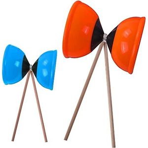 BLUE SKY - Diabolo - Buitenspeelgoed - 048113 - Willekeurige kleur - Plastic - 16 cm x 11 cm - Kinder speelgoed - Zomerspel - Circus - Vanaf 6 jaar