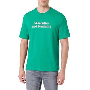 United Colors of Benetton Uniseks T-shirt, groen 108, M