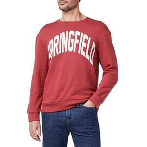 Springfield sweatshirt, roze regular voor heren, Violeta, L