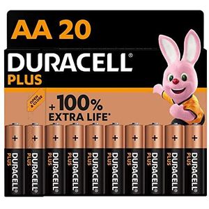 Duracell Plus Alkaline AA batterijen - 20 stuks