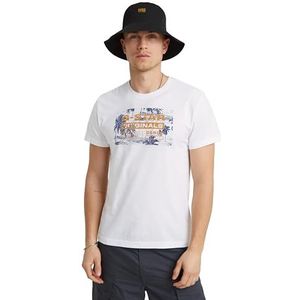 G-Star RAW Ingelijste Palm Originals r t, wit (White D24682-c506-110), XL