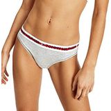 Tommy Hilfiger Bikini-slipje voor dames, Middengrijze Heather, XS