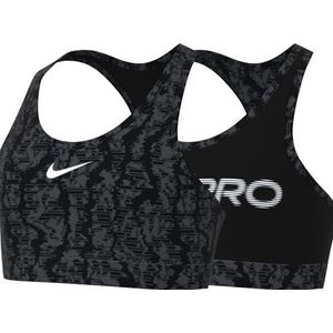 Nike Sportbeha G Nk Swoosh Rev AOP beha, zwart/wit, FZ5820-010, S