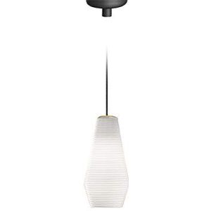 Homemania Hanglamp olijf, zwart, wit, glas, 13 x 13 x 27,4 cm, 1 x E27, max. 57 W, 1050 lm, 2700 K, 220-240 V