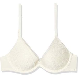 Calvin Klein Push-up beha voor dames (Kissing Center Front), wit (Ivory 101), 75A