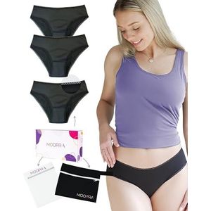 MOOPRA 3x Period Underwear for Women | Menstruatie Ondergoed | Ideal for Heavy Flow | 4 Layers of Absorbtion = 4 tampons | Oeko-TEX | Menstrual Panties, Slip | Eco-friendly, Washable, Reusable
