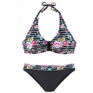 s.Oliver dames beugel bikini set, Mehrfarbig (Blumendruck mit Streifen 2099), 38