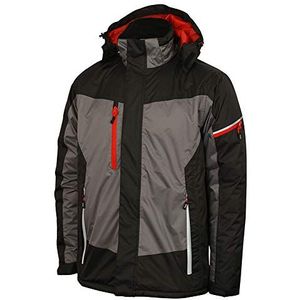 Lee Cooper Workwear lcjkt446 BLK L reflecterende rand waterdicht winddicht rits jas, grijs/zwart