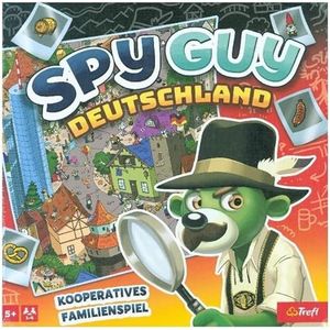 Trefl Spy Guy Duitsland – coöperatief detectivespel, familiebordspel, enorm speelbord met stad, Duitse monumenten, symbolen en beroemde mensen, voor volwassenen en kinderen vanaf 5 jaar