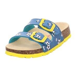 Superfit Voetbedpantoffels voor jongens, Blauw Blauw Blauw 8050, 24 EU