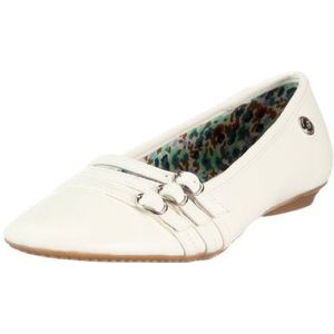 s.Oliver Casual 5-5-22107-28 dames ballerina's, Weiss White 100, 38 EU