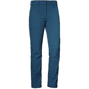 Schöffel Damesbroek Engadin1, duurzame damesbroek voor wandelingen, waterafstotende outdoorbroek met sportieve snit, dress blues, 22