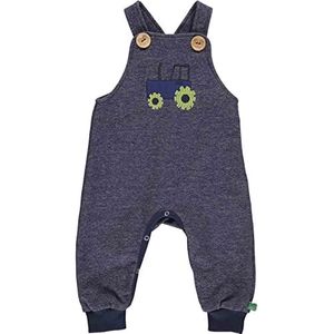 Fred's World by Green Cotton Baby Boys Tractor Applique Spencer and Peutersleepers, Denim Navy, 80, navy, 80 cm