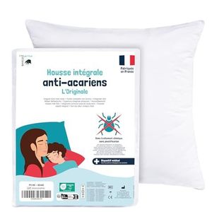 PharmaHousse - Volledige anti-huisstofmijt kussenhoes - Medisch hulpmiddel - 10 jaar garantie - Barrièrehoes zonder chemische behandeling of coating - Gemaakt in Frankrijk