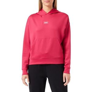 BOSS Pure_Hoodie LOUNGEW Sweatshirt voor dames, Medium Roze 663, M