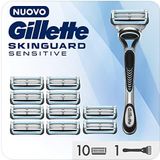 Gillette - Skinguard Sensitive - Scheerapparaat met 11 Vervangende Messjes