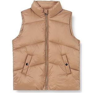 Vero Moda Dames Vmuppsala kort vest meisje Noos Vest, Bruine Linzen, 122